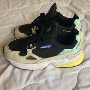 ADIDAS Women’s Falcon Shoes Size 7 Black/White